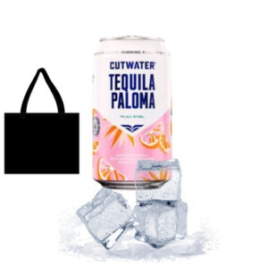 Cutwater Tequila Paloma 10 x 355ml cocktail cans with bag and ice available at Goldenacre Minimarket Edinburgh