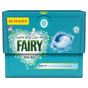 Fairy Non Bio PODS For Sensitive Skin 12 Washes PM£4.79