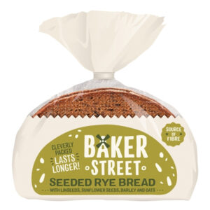 BAKER STREET SLICED SEEDED RYE BREAD 500g