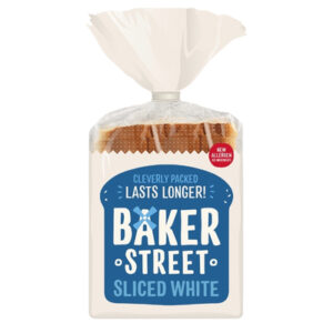 BAKER STREET WHITE SLICED BREAD 550g