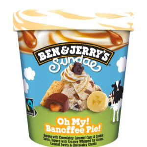 BEN & JERRYS SUNDAE BANOFFEE PIE 427ml