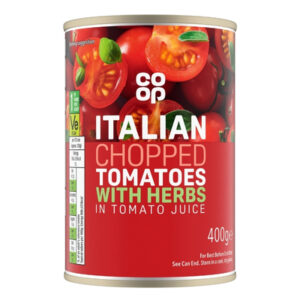 COOP CHOPPED TOMATOES WITH HERBS 400g