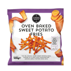 STRONG ROOTS OVEN BAKED SWEET POTATO FRIES 500g