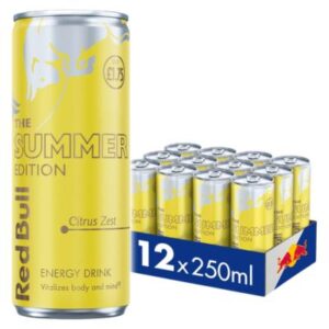 Red Bull Summer Edition Citrus Zest Energy Drink 12 X 250ml